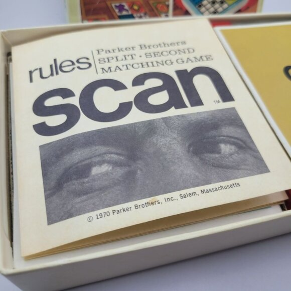 Parker Brothers Scan Game Matching Fast Split Second Skill Family Pairs  Cards - Picture 10 of 11